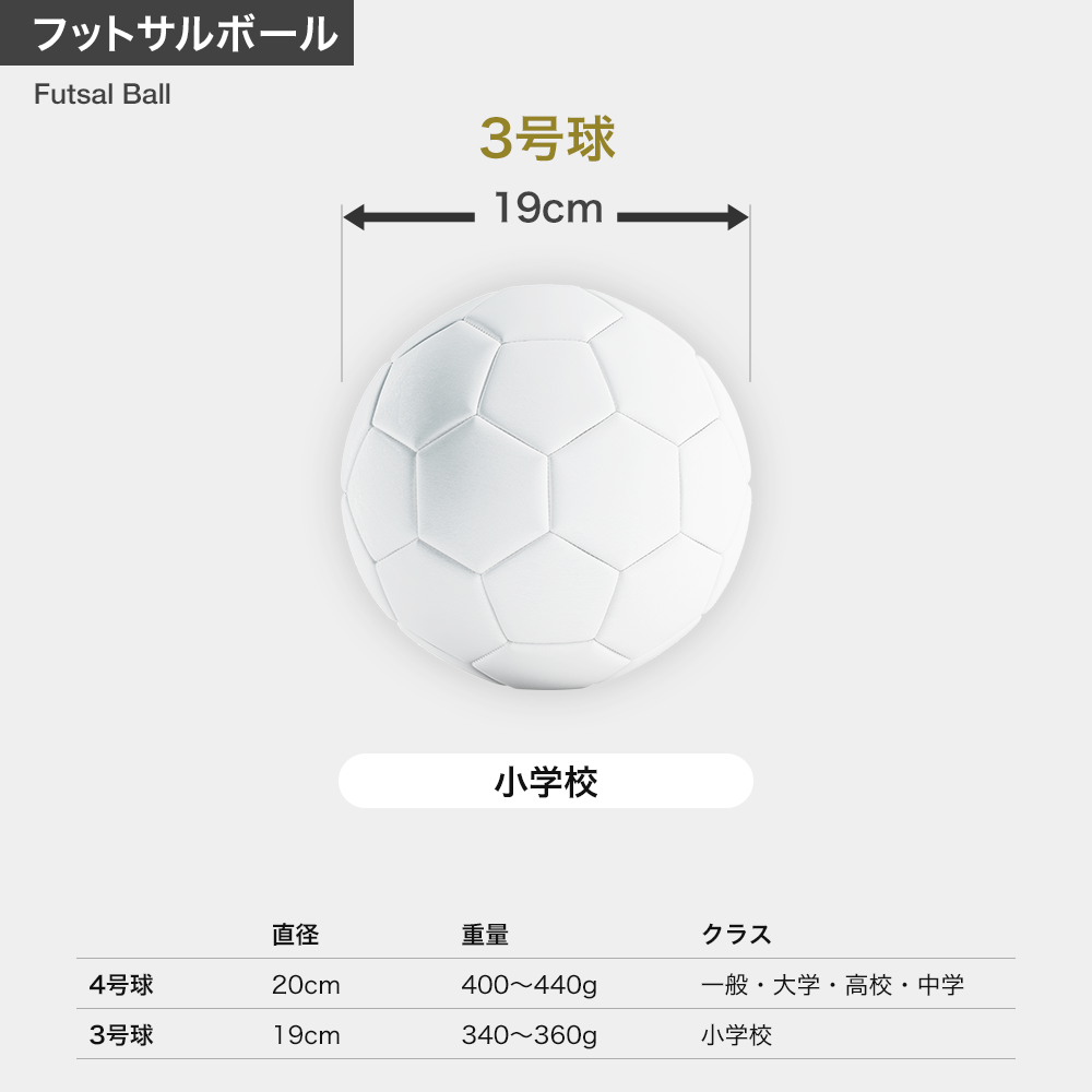 【フットサルボール】【JFA検定球】INFINITO RIMBA JR 3号球
