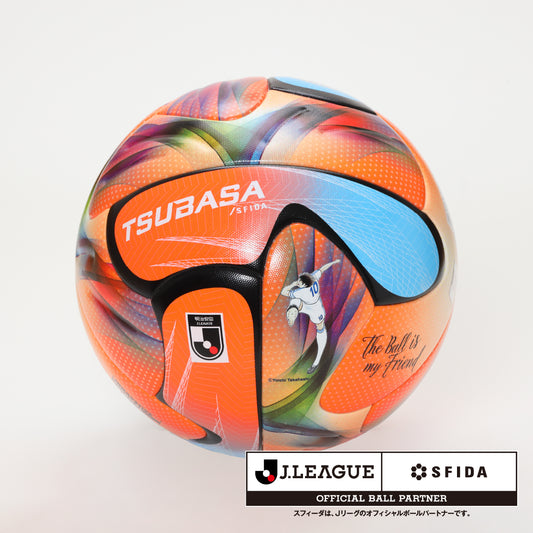 【サッカーボール】【JFA検定球】TSUBASA J PRO 5号球 ORG｜TSUBASA by SFIDA