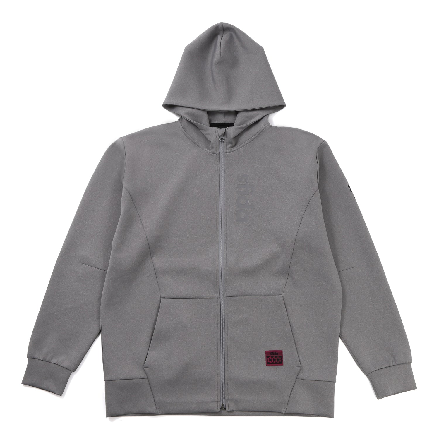 グレー フード付き Vネック スウェットsa sfida TR スウェットフルジップジャケット SA-23X53 - SFIDA Online Store