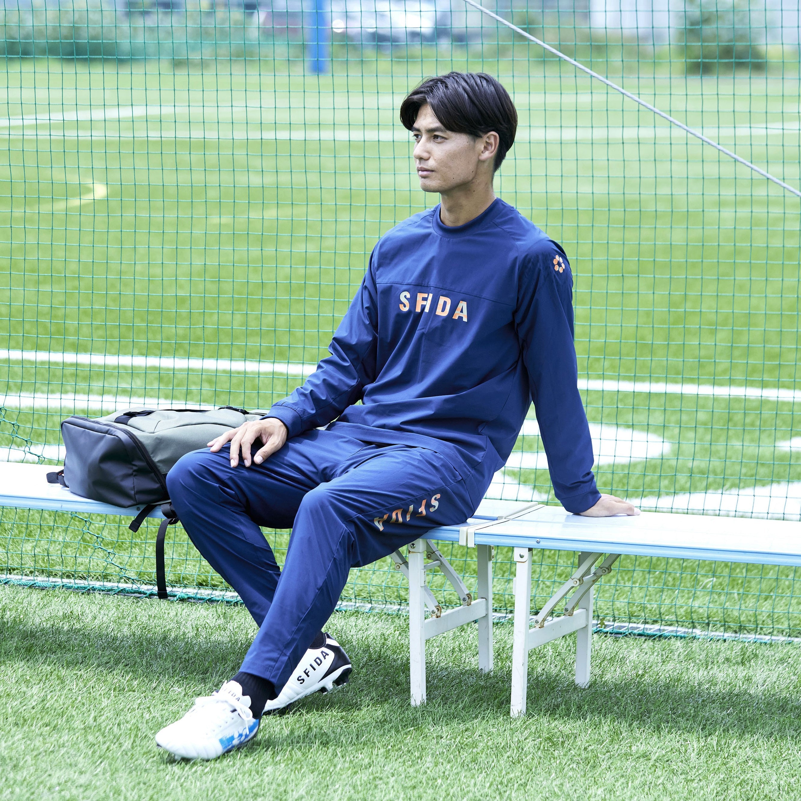 裏メッシュストレッチウインドクルートップ – SFIDA Online Store