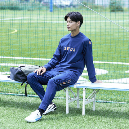 裏メッシュストレッチウインドクルートップ