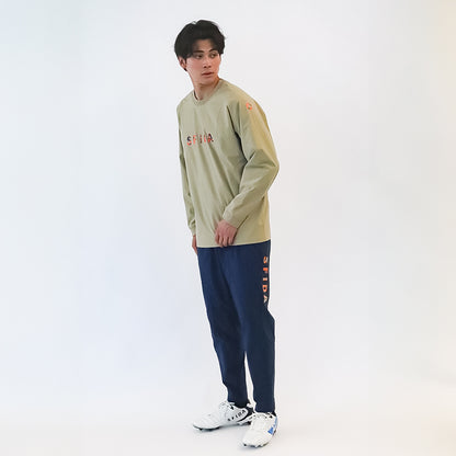 裏メッシュストレッチウインドクルートップ