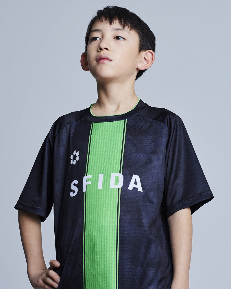 [キッズ/ジュニア]プラクティスシャツ センターストライプJR