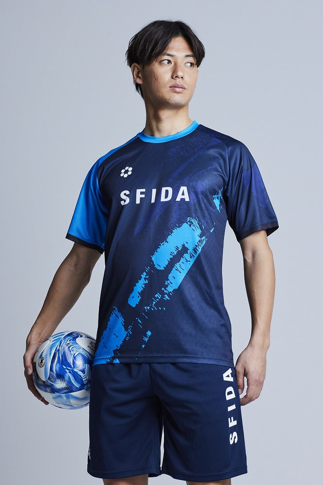 プラクティスシャツ アシンメトリーグラフィック – SFIDA Online Store