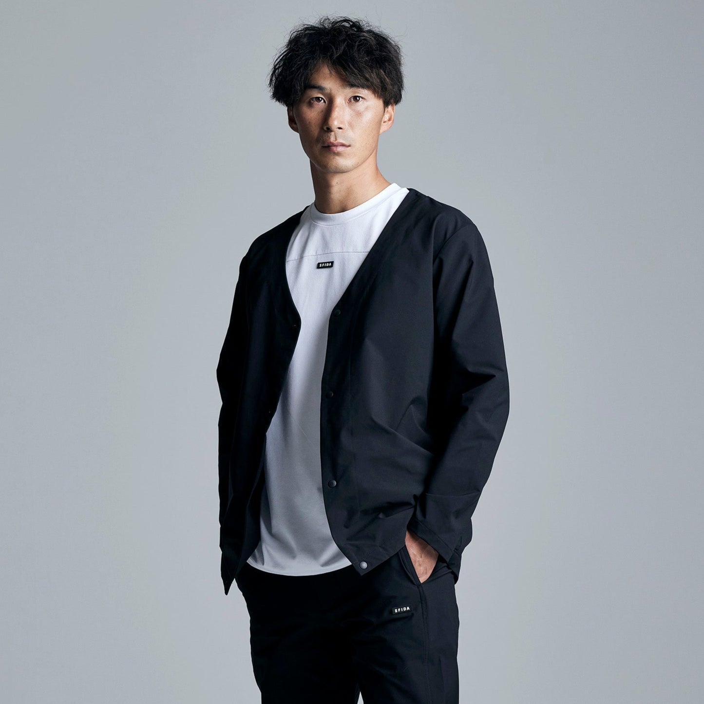 SOFTSHELL ノーカラージャケット