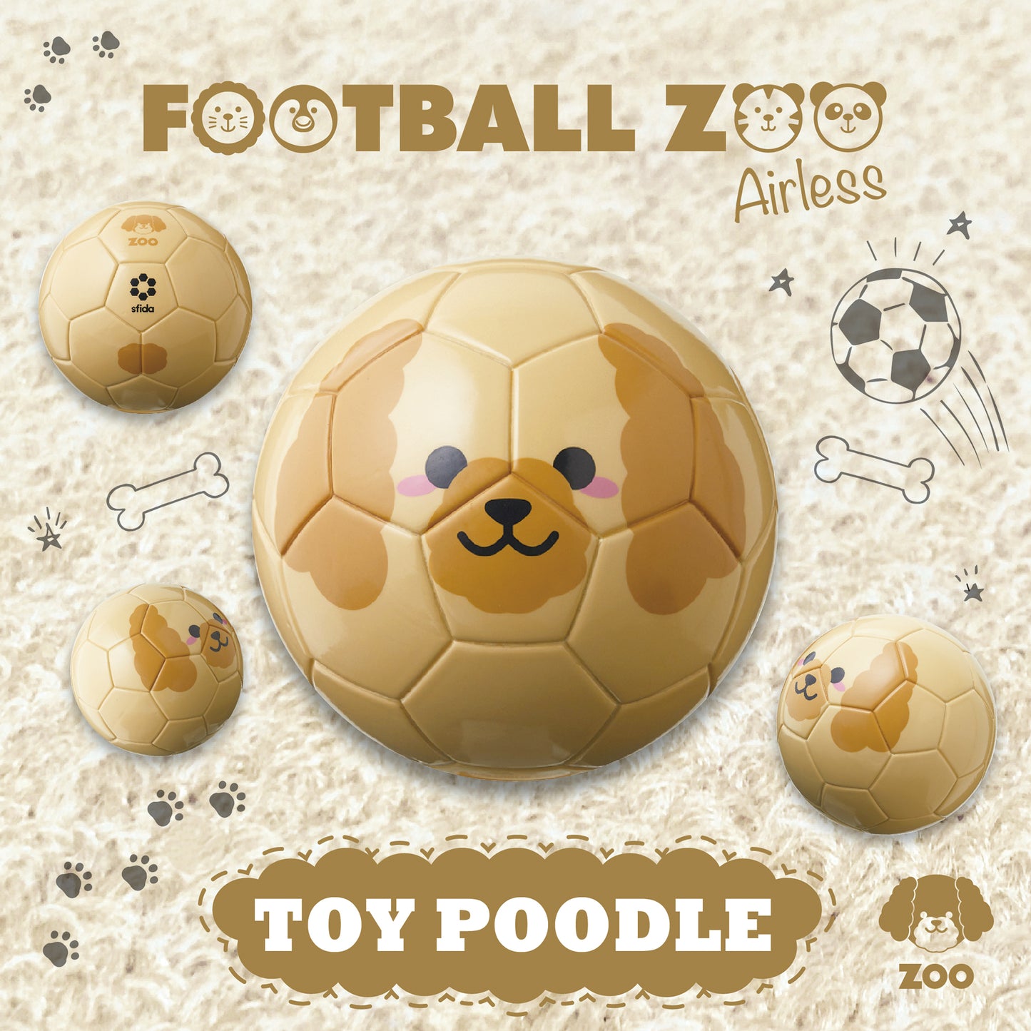 Football Zoo Airless  プードル