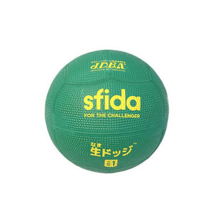 ［ドッジボール1号球］ 【JDBA推薦球】生ドッジ イエローグリーン BSF-SSD - sfida Online Store