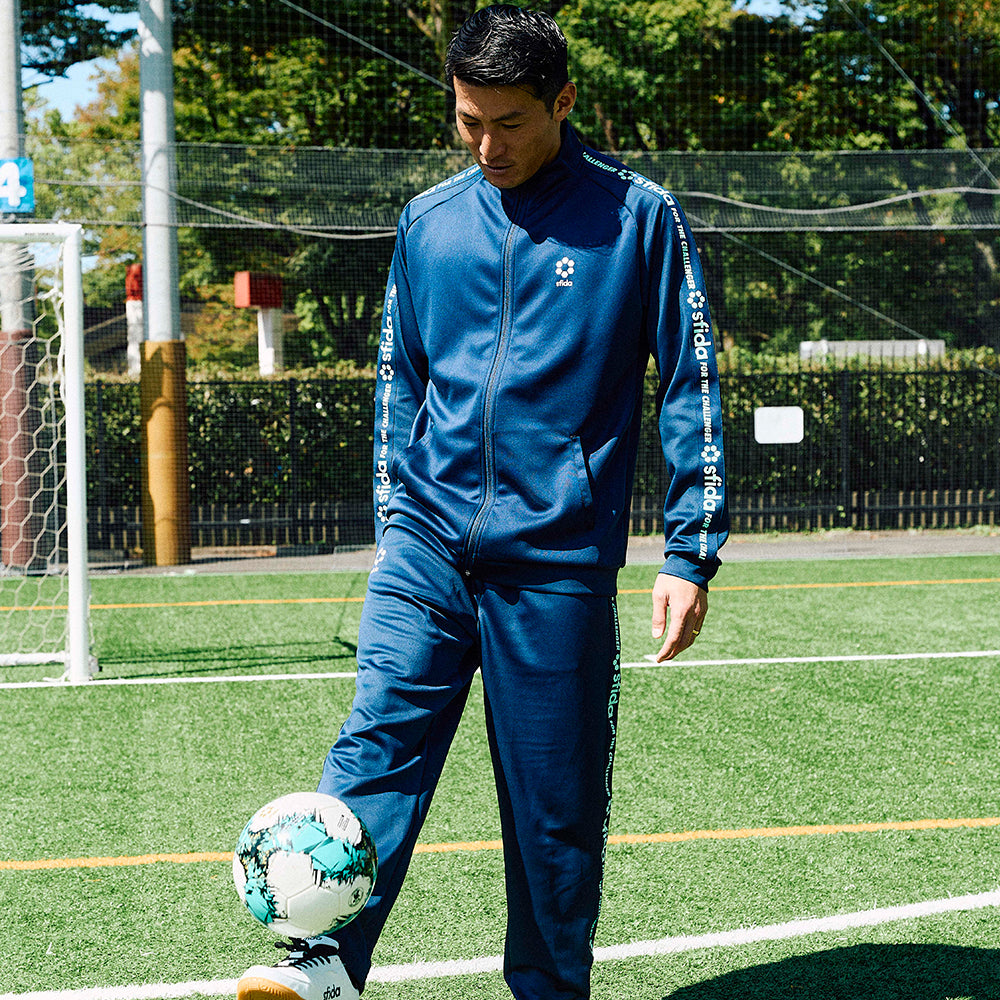 新品★150サッカーsfida ネイビージャージ sfida TR ストレッチウォームアップジャケット – SFIDA Online Store